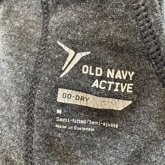 Old Navy Active Good Vibes Grey Gray Tank Top Size Medium Womens Workout - Picture 6 of 8